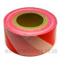 Red & White Safety Barrier Tape 70mm x 500m