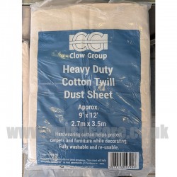 12’ x 9’ Heavy Cotton Twill Dust Sheet